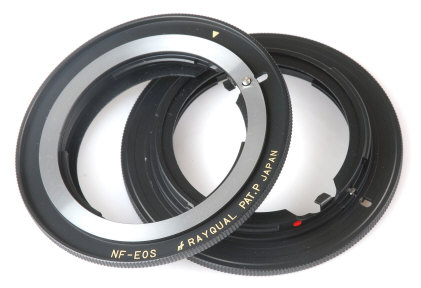 Rayqual Nikon F Lens (with aperture ring) to Canon EOS Camera Body Lens  Adapter
