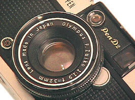 Olympus Pen-D Scale Focus Black 35mm Film Camera