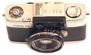 Olympus Pen-D Scale Focus Black 35mm Film Camera