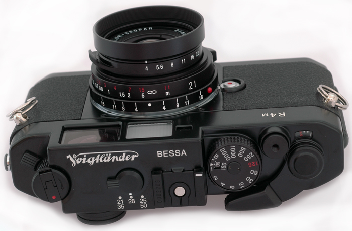 Souvenir zwaan Retoucheren Voigtlander Bessa R4M Leica M 35mm Rangefinder Camera - Black with CASE